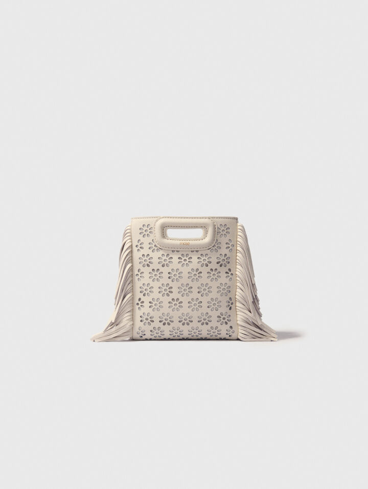 Sac M mini en cuir perforé