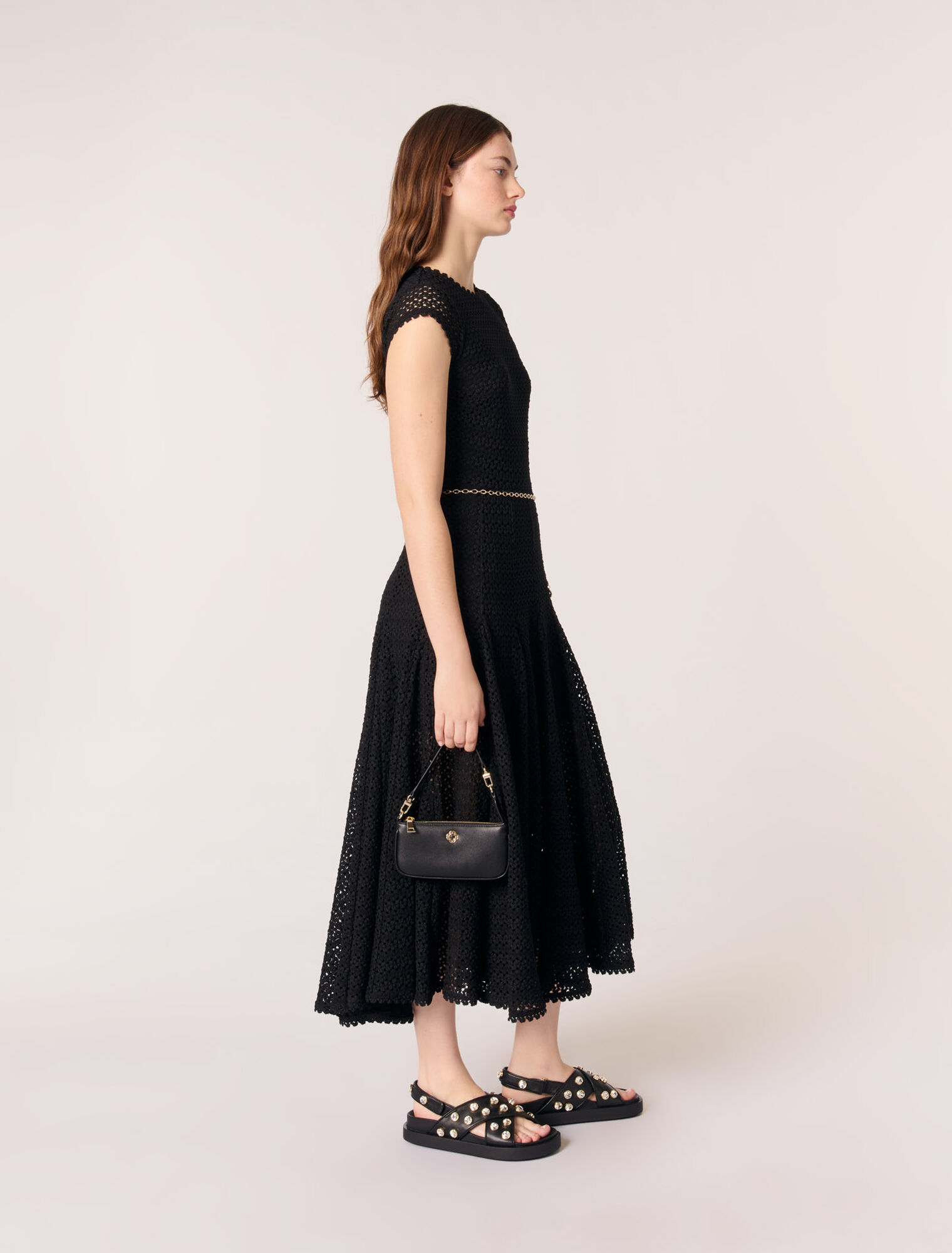 Pochette en cuir lisse