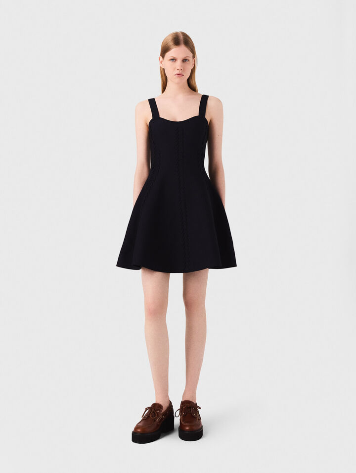 Short knitted skater dress 