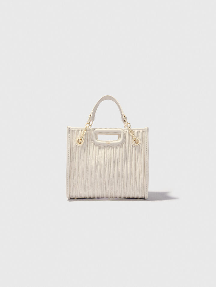 Mini cabas en cuir matelassé